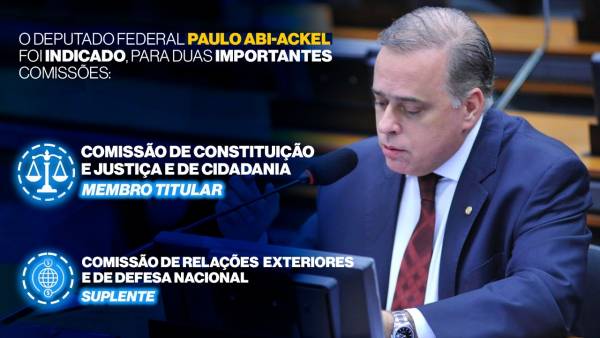 Paulo Abi-Ackel é escolhido para ser membro da Comissão de Constituição e Justiça da Câmara