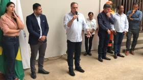 Deputado Paulo Abi-Ackel em seu discurso na inauguração do terminal 